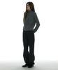 PARTIMENTO WOMEN Drawstring Rounding Slacks_Charcoal