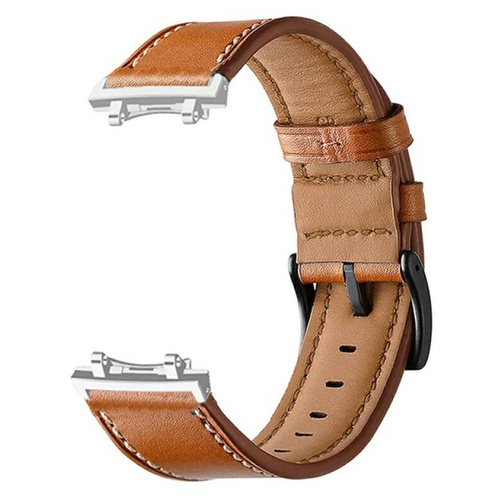 Fiber Leather Watch Band for Huami Amazfit T-Rex 2 Stitching Line Quick Release Replacement Strap