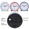 Children Learning Colorful Analog Quiet Alarm Clock With Big Number And Simple Control Nightlight For Home Bedsides Use