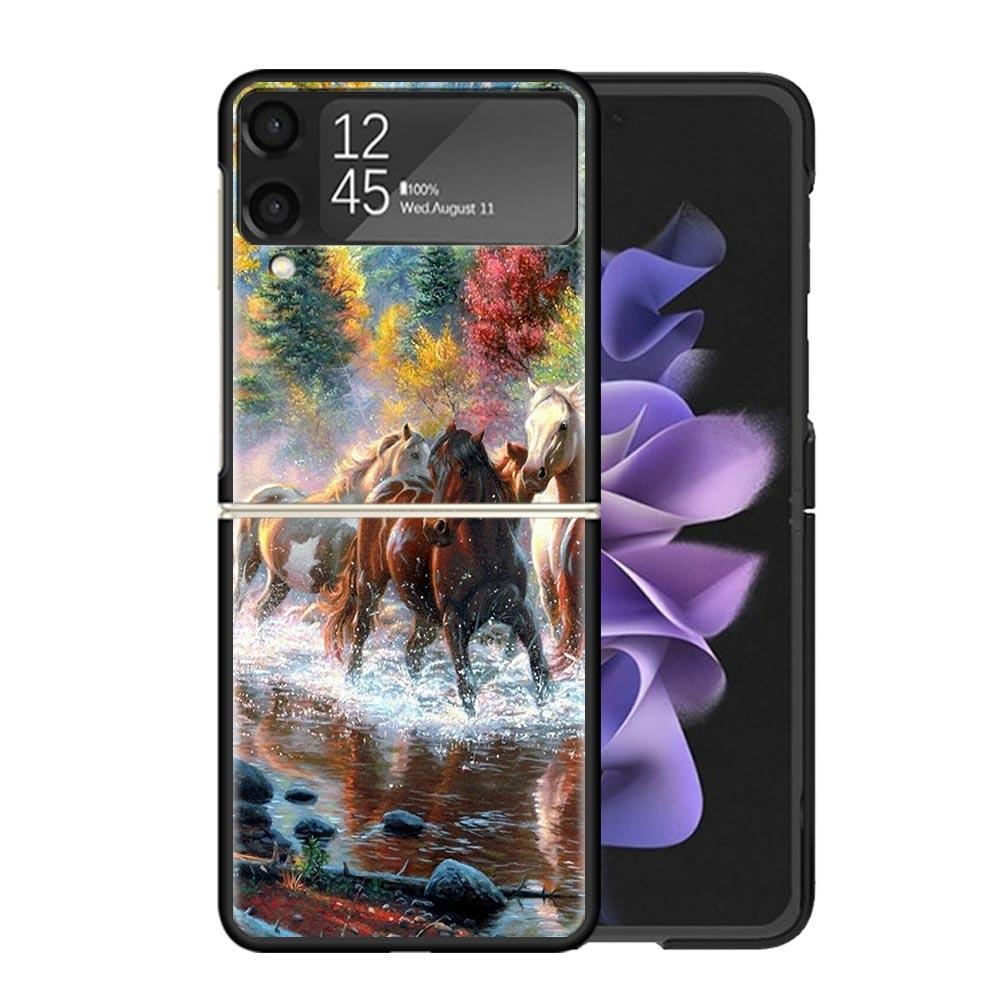 

Horse Great Beauty Galloping Cases For Samsung Galaxy Z Flip 4 5 6 7 3 Z Flip7 Flip6 Flip4 Flip5 Flip3 5G Hard Shockproof Fundas Samsung Z Flip 7