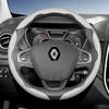EXHN9 Suitable for Renault Carbon Fiber Texture Steering Wheel Cover with Segmented Quick-Release Design Sandero Clio Duster 