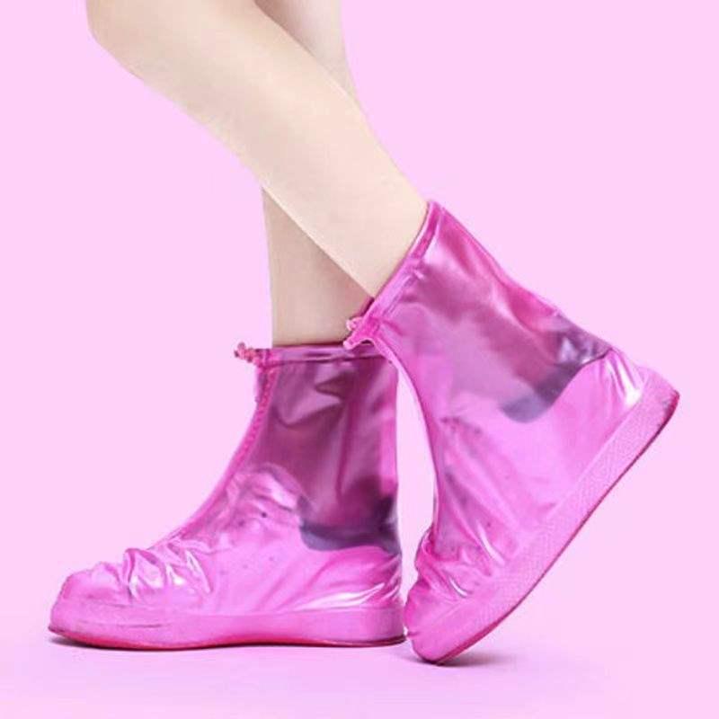 Waterproof Non-Slip Shoe Covers for Men, Women, and Children - Thickened, Wear-Resistant Rain and Snow Protection.