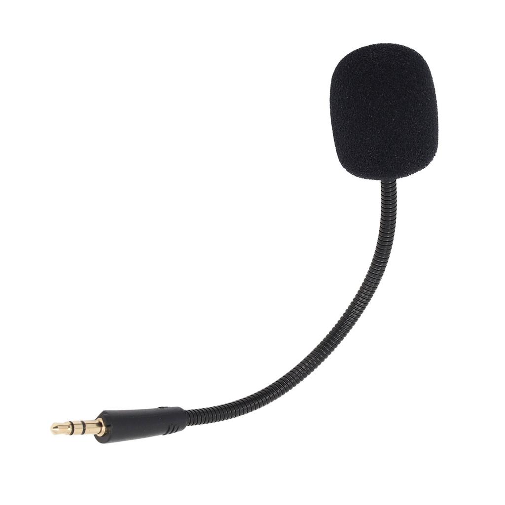 Replacement Game Mic for Barracuda X 3.5mm Gold Plated Plug Headphone Detachable Microphone with Sponge Cap for Gaming