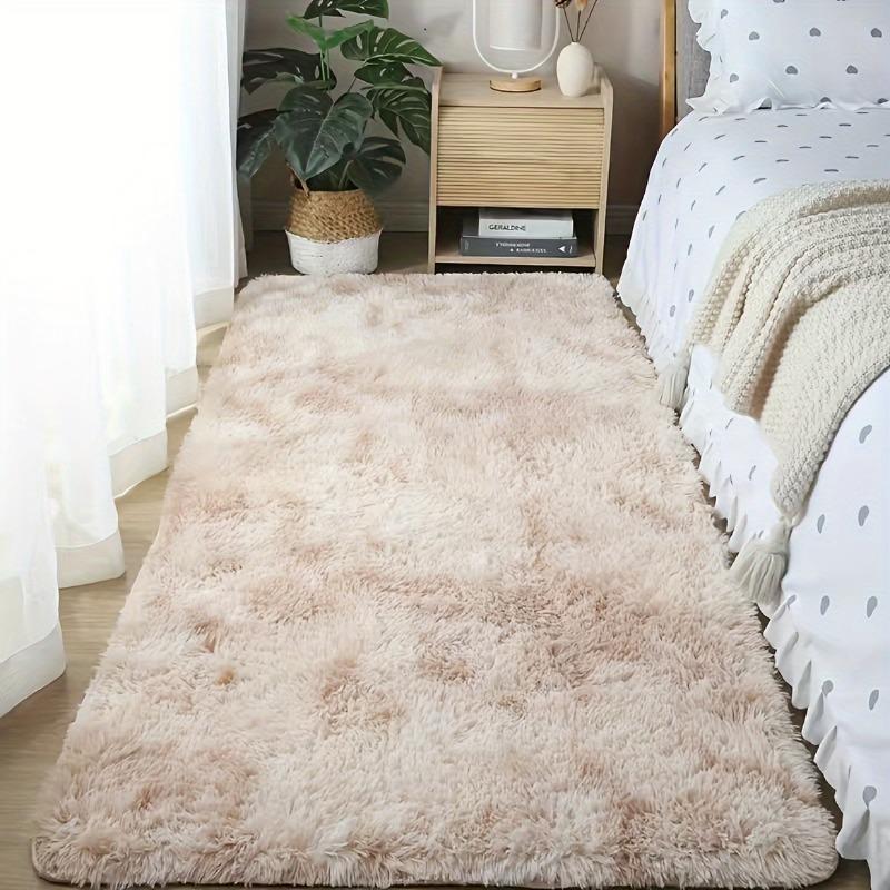 Soft, High Density, Comfortable 4.01cm Thick Anti-slip Stability Tassel Shaggy Carpet for Bedroom