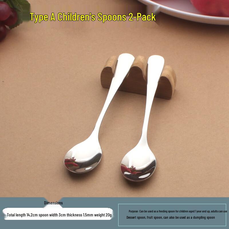 Zhao Ran Stainless Steel Cute Dessert & Dinner Spoon Set