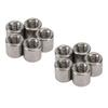 50PCS Cylindrical Coupling Nuts 304 Stainless Steel Female Thread Nut M6 Round Connector Nuts
