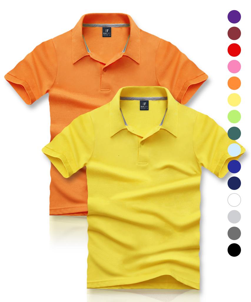 BLUEFORCE [2Pack] Bart Short Sleeve Polo Shirt (C Type)