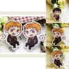 Cartoon Harry Potter Snape Malfoy George Bill Movie Character Pendant Keychain For Gift Giving And Travel Souvenir