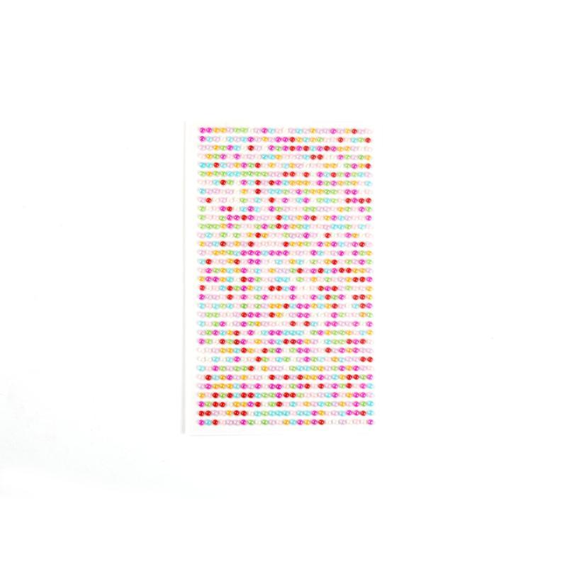 Self Adhesive Rhinestone Gem Stickers 1Sheets Assorted Shapes Acrylic Glitter Jewel Decals Bling Charms Face Diy Craf