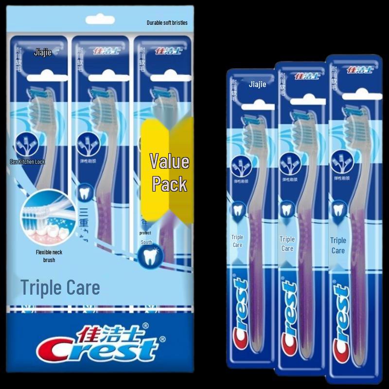 

Crest Triple Care Soft Bristle Toothbrush