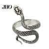Women Band Ring Snake Shape Design Adjustable Alloy Open Jewelry Finger for Daily Life