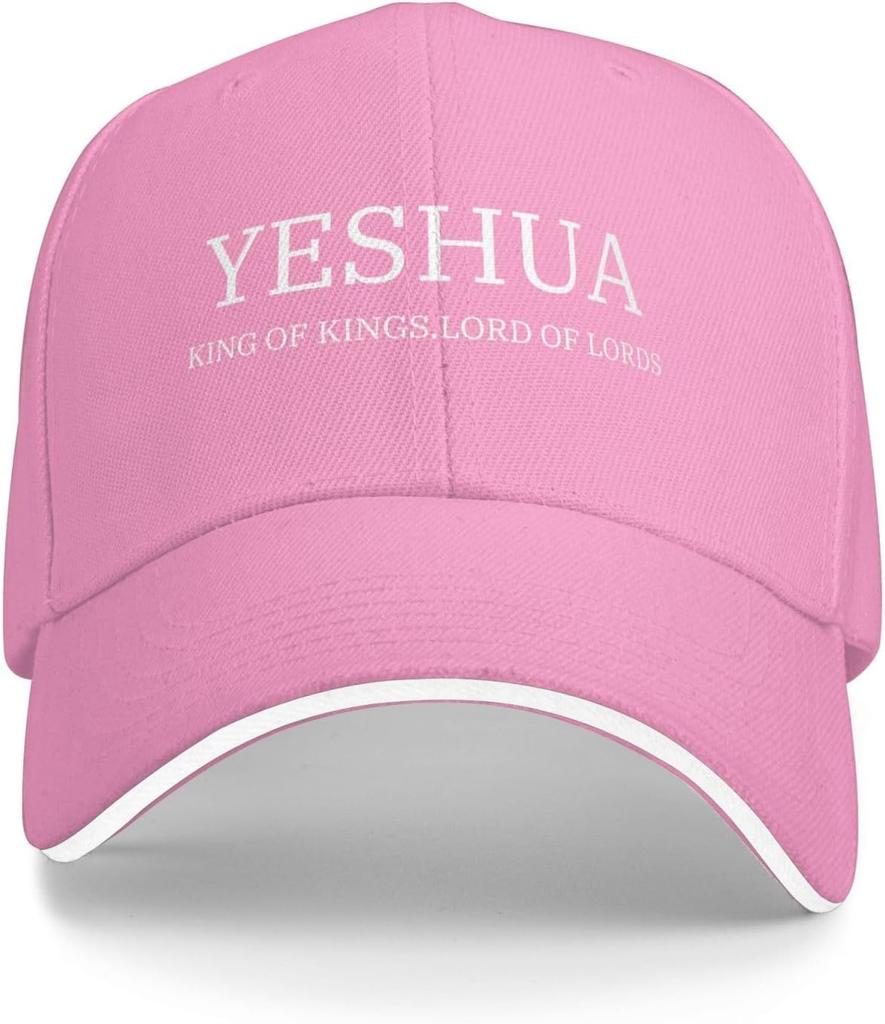 Yeshua King of Kings Lord of Lords Religious Baseball Cap Polyester Adjustable Outdoor Hat