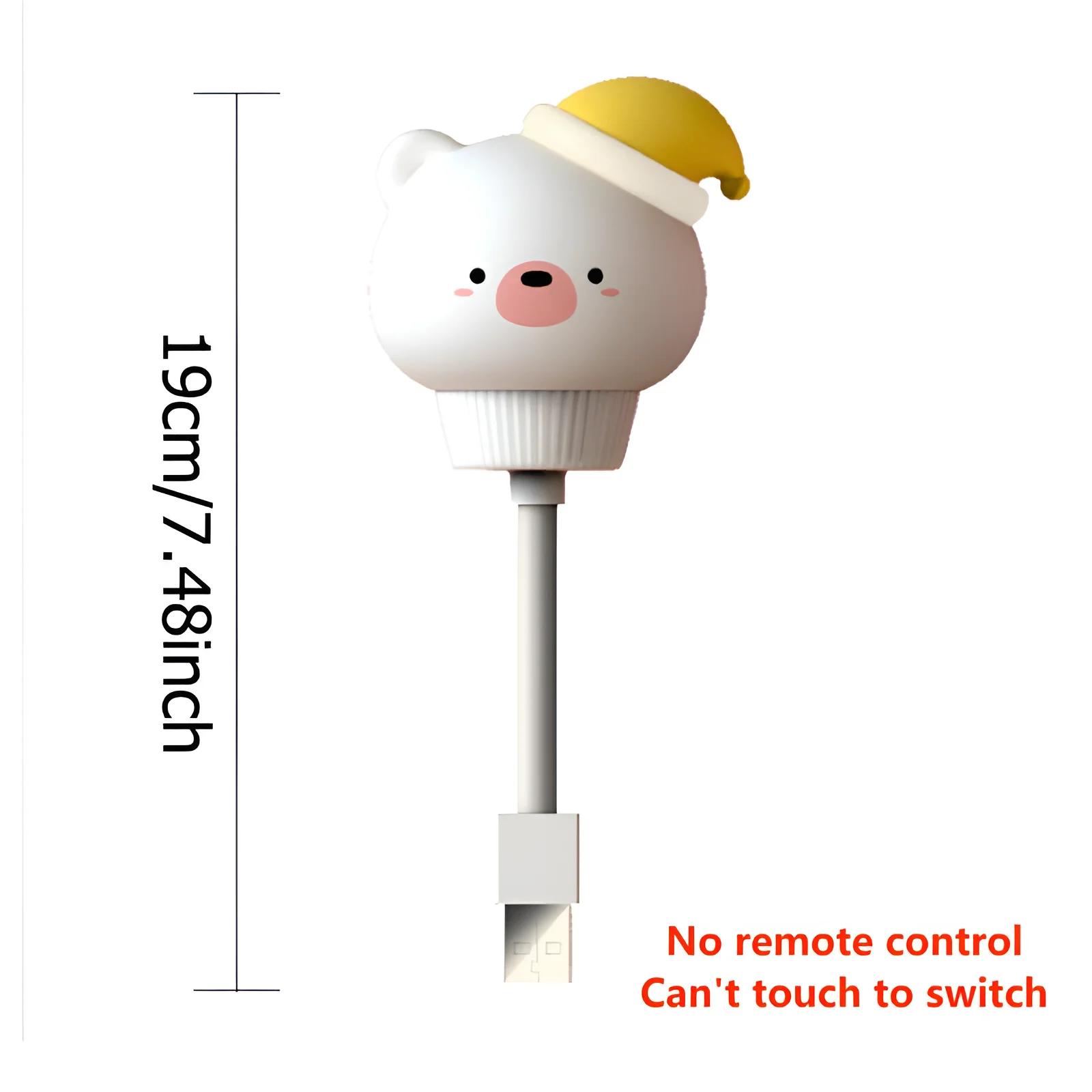 

USB Night Light LED Chlidren Cute Cartoon Night Lamp Bear Chick Kitten Night Light for Baby Kid Bedroom Decor Bedside Lamp