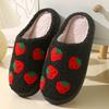 Ladies Soft Sole Slippers Winter Warm Anti-Slip Home Slippers Comfortable Poop Texture for Women