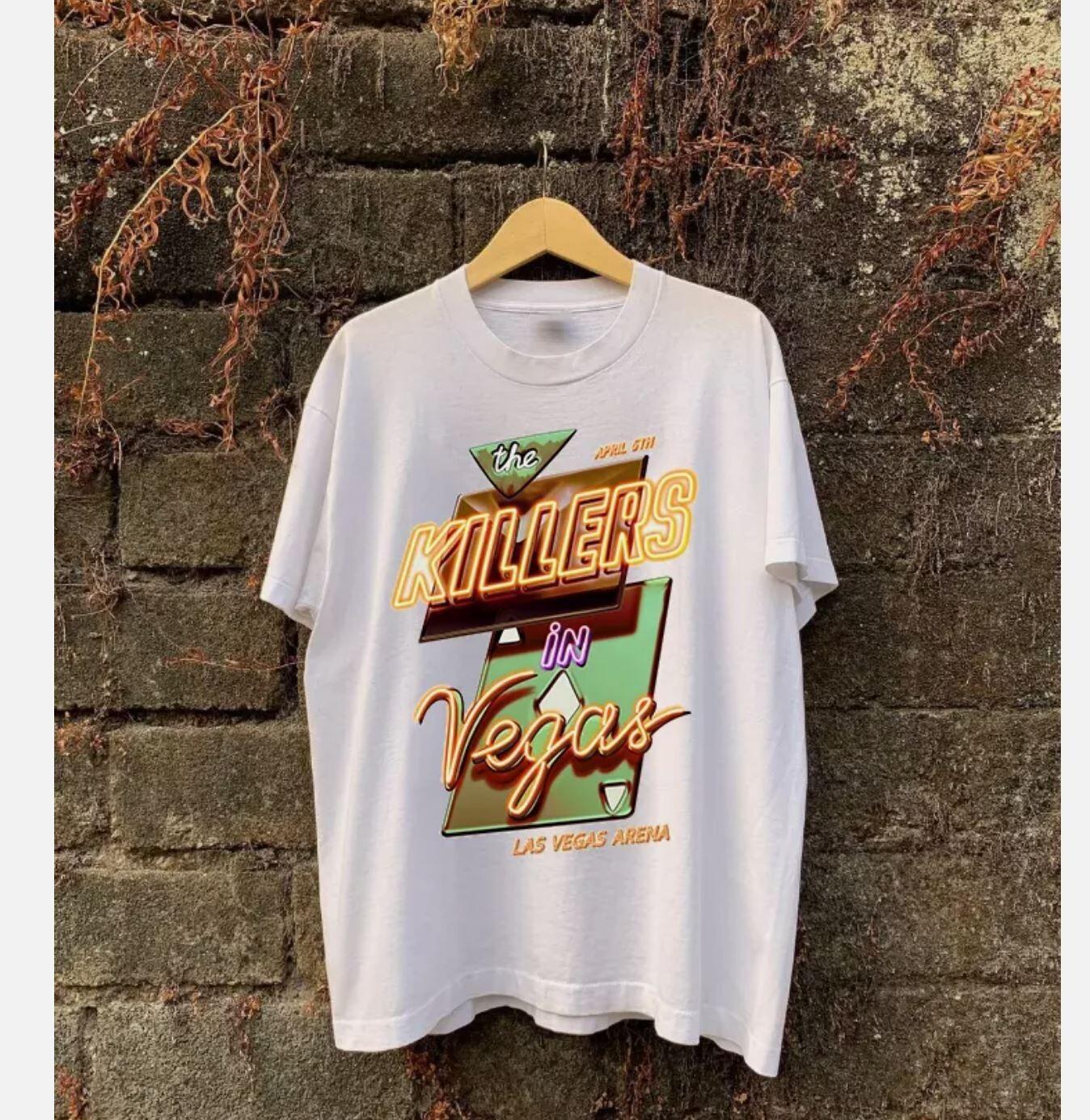 The Killers Live In Las Vegas Hot Fuss T Shirt Full Size S-5XL S
