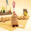 Hot New Kawaii Stuffed Nut Plush Pendant Soft Keychain Melon Seed Pistachio Chestnut Macadamia Peanut Pea Smiling Face Plushie