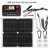 Solar Panel Set 100W Kit Controller Portable USB Generator System 12V 24V Electric Energy Power Charger Camping Board 10/20/30A