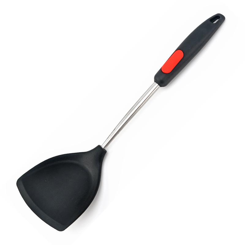 Silicone Kitchenware Set Household Cleaning Brush Spoon Fence Cooking Spatula Cooking Kitchenware 5-piece Set Chinese shovel