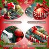 Festive Banner Red Theme Xmas Banner Holiday Banner Pine Branch For Home Decoration Mall Decoration Indoor Decor