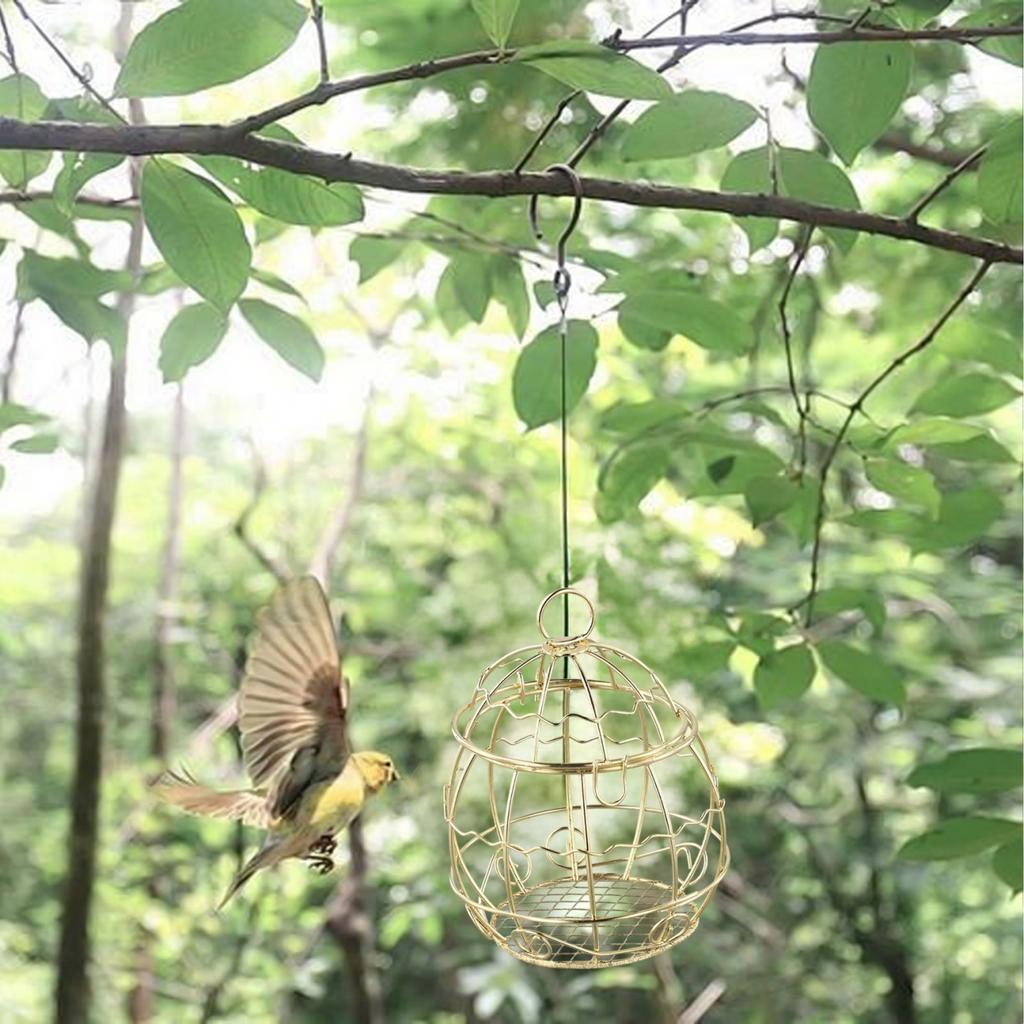 Zestaw 4 karmników na kule tłuszczowe Łatwa instalacja Idealny do każdej przestrzeni zewnętrznej