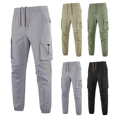 Herren Farbige Cargo-Hose mit mehreren Taschen Herren Lässige Sporthosen