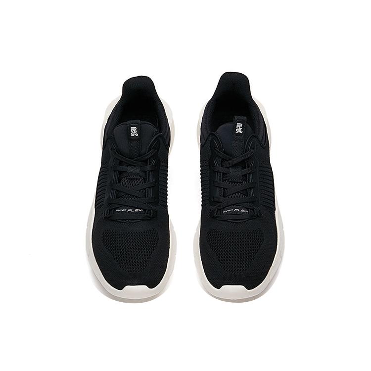 Anta Ling Curved Textile, Synthetic Leather Abrasion Resistant Low top Training Shoes Men's Black White Gray 112127703-5