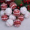 6PCS Christmas Decorations Hanging Ball 6CM Santa Claus Tree Decoration Colorful Ball Decorations For Home Christmas Festivities