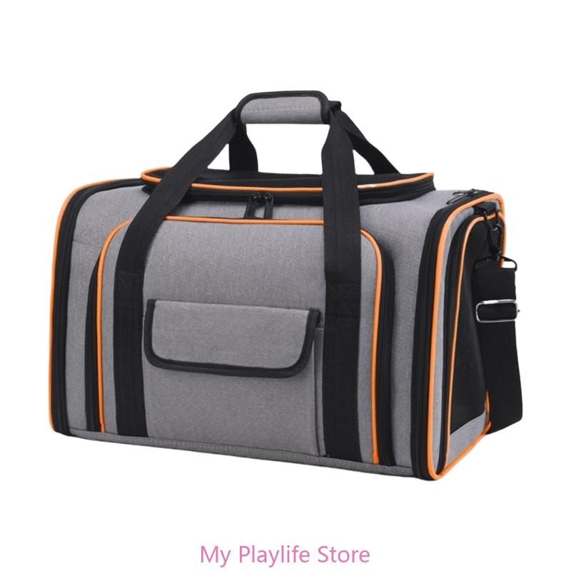 

Удобные сумки-переноски для собак и кошек, большие расширяемые сетчатые чемоданы для домашних животных