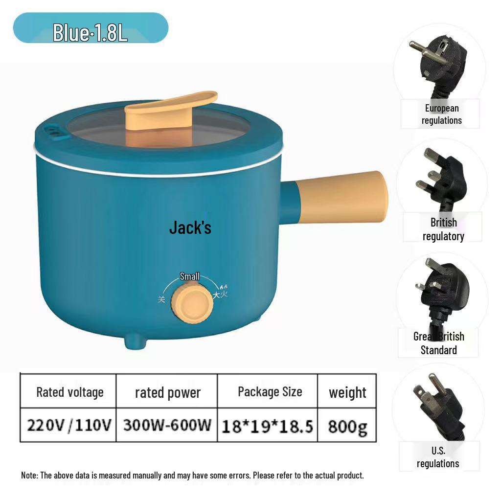 European Multi-functional Dormitory Electric Noodle Cooker with Dual-speed Heat Insulation