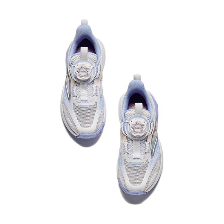 Anta Kids Casual Comfortable Shock Absorbing Wear Resistant Low Top Running Shoes Kids Running Shoes White Blue 322429962-4
