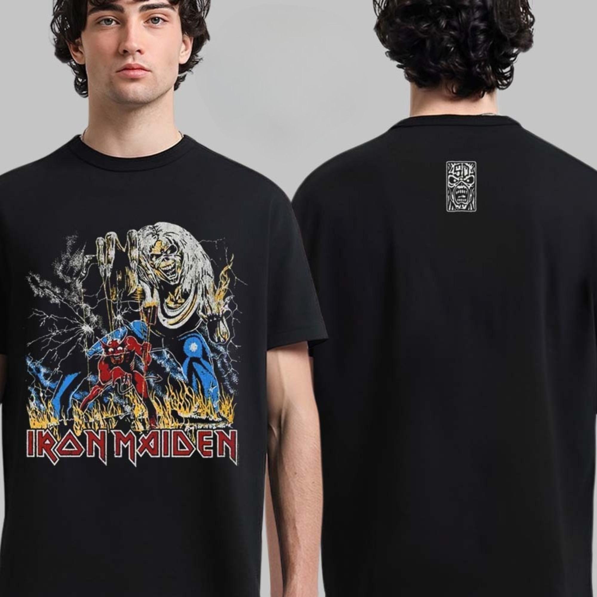 

Мужские футболки Iron Maiden Run for Your Lives World Tour 2025 Арнем Нидерланды Голландский эксклюзивный мерч футболка на Gelredome M