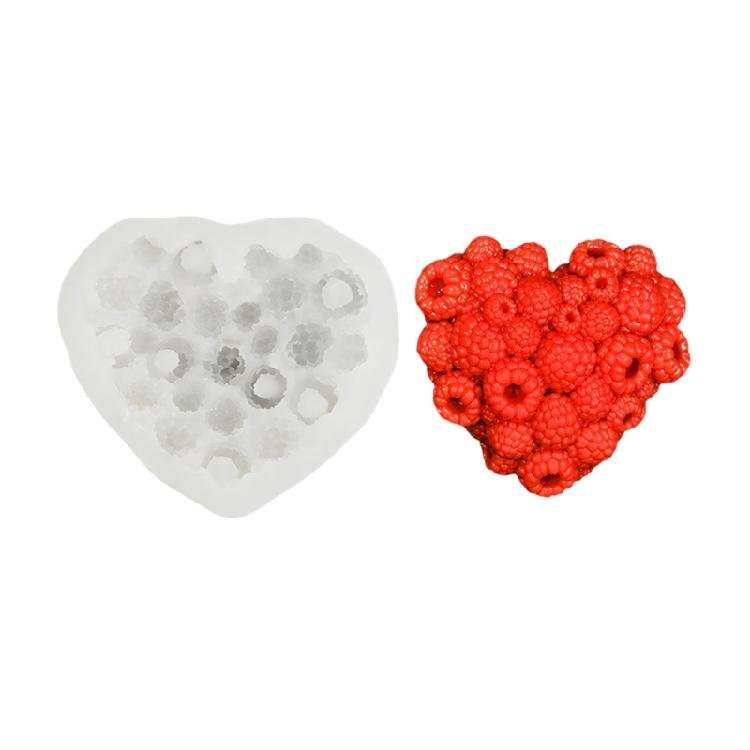 

Heart Raspberry Silicone Mousse Cake Molds for Birthdays and Gatherings Creative Dessert Mould Chocolate Baking Tool 1