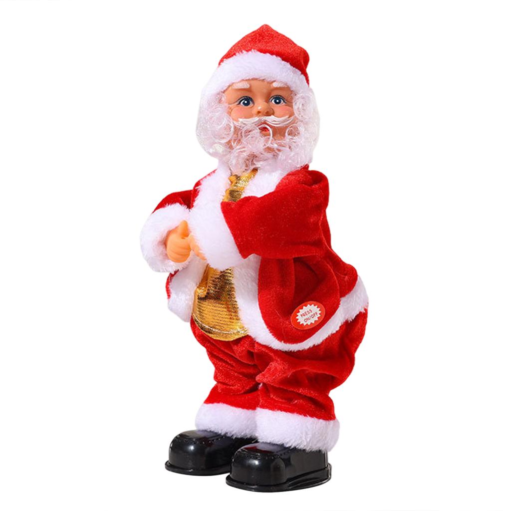 Musical Electric Twerking Santa Funny Electric Animated Santa Toy Home Decoration for Kids Children