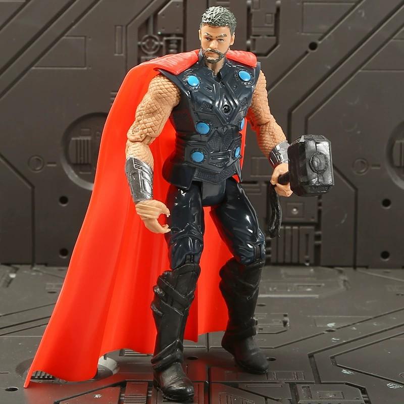 Cm Children Toys Marvel Anime Figures Spiderman Hulk Action Figure Iron Man Cartoon Kids Toy Christmas Gift Glow Doll Hobbies 17 Poseable 2