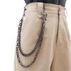 Pirate Skull Metal Waist Chain With Double Layer Chains For Men And Women