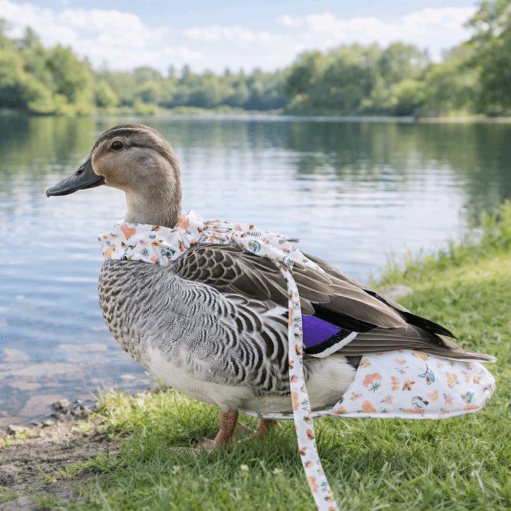 Washable Chicken Diapers Adjustable Comfortable Leads Goose Breast Strap Cartoon Reduce Odor Duckling Diaper Bags Backyard