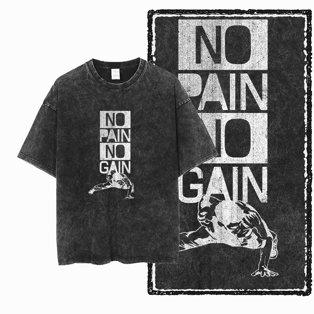 YG BODY BUILDING  Printed Cotton Acid Washed Graphic Unisex T Shirt Cool CROSSFIT Streetwear Men Tshirts Big Size Tee for men