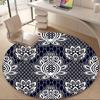 1pc Lace Floral Office Round Area Rug, Indoor Mat Suitable ForOffice, Under Office Chairs Bedroom Living Room Home Decor, Room Decot130