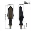 Motorcycle Turn Signal LED Indicator Blinker Light White Amber DRL Arrows LED Sequential Flowing 12V 10mm For Honda For Yamaha