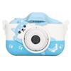 Kids Camera HD Video Dual Camera Built in Games Multi Mode Filter Blue Cute Cartoon Mini Digital