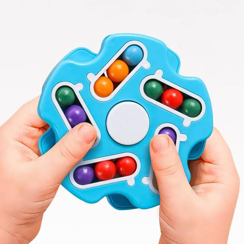 Toys Fidget Spinner Magic Bean Rotating Brain Teaser Education Puzzle Anxiety Stress Relief Gifts For Teenager Boys Girls