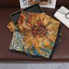 Luxury Brand Silk Square Oil Scarf Women Satin Neck Hair Tie Band Soft Work Neckerchife  NEW Hijab Head Female Foulard