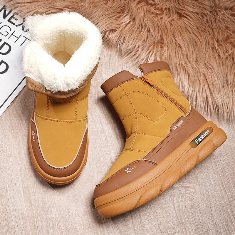 мужские ботинки 2024 года новые зимние тапочки теплые мужские туфли водонепроницаемые нескользящие плюшевые кроссовки мужские теннисные туфли ботинки мужские кроссовки зимние 39 6919₽