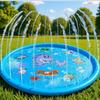 PVC Dolphin Spray Water Pad for Kids and Pets - Outdoor Summer Lawn Play Mat