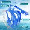 Full Face Snorkel Mask with Detachable Camera Mount,Snorkeling Swimming Diving Mask Wide View Anti-Fog Anti-Leak for Adult Youth
