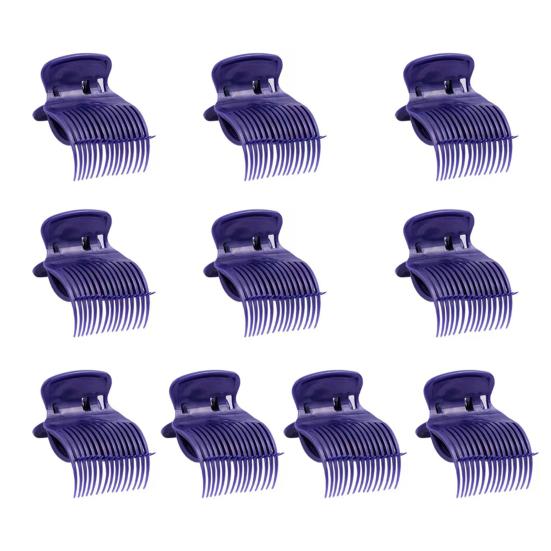 10Pcs Hot Roller Clips Portable Reusable Hair Curler Claw Clip Women Girls Home Salon Hair Section Styling Securing Clamp