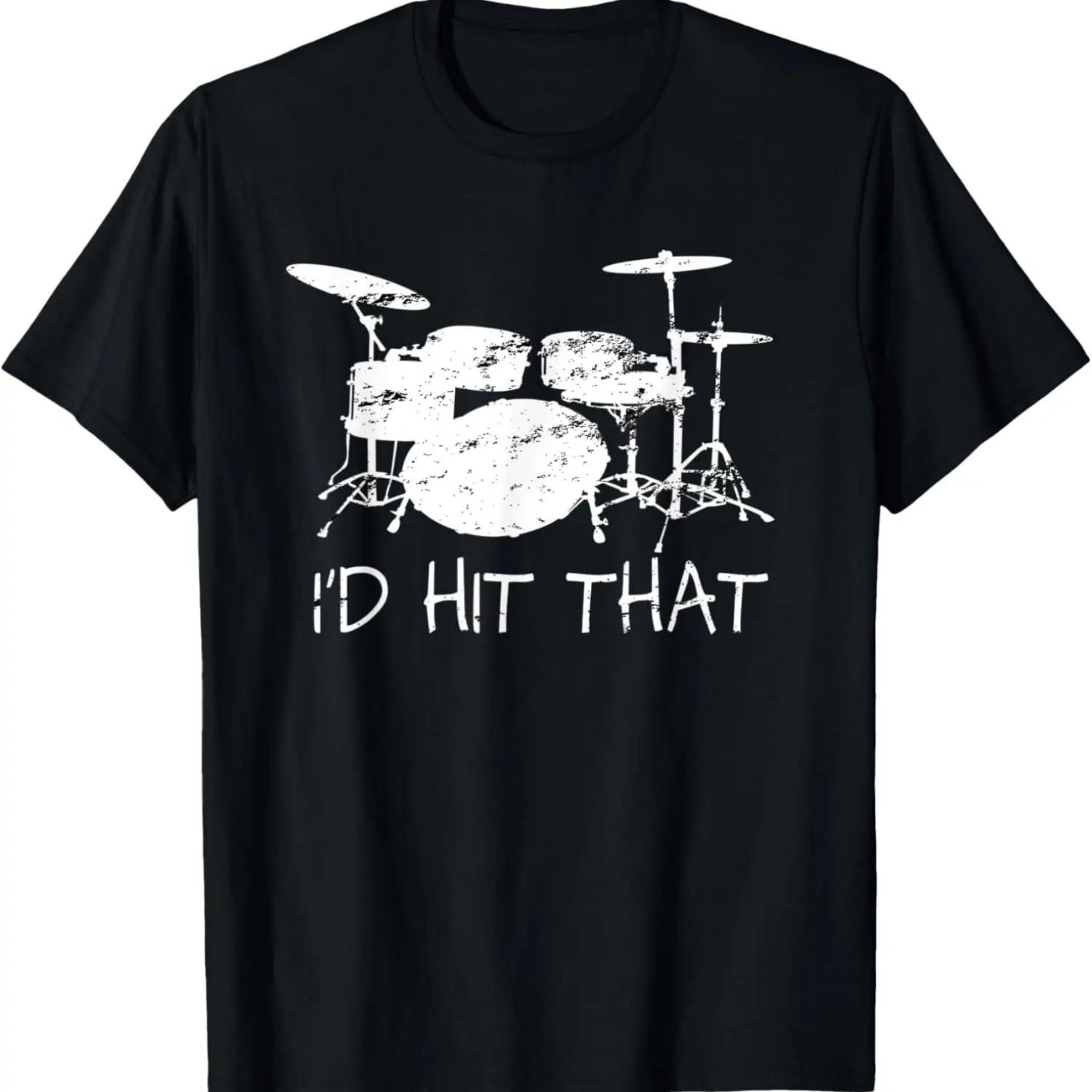 Drums And Tacos Funny Musician Gift Drums T-Shirt S