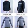 SAFS Mock Neck Long Sleeve Golf Thermal Cool To the Size M Men's Shirt, Quick-Drying, Innerwear, Touch, Sports, Casual, Black,