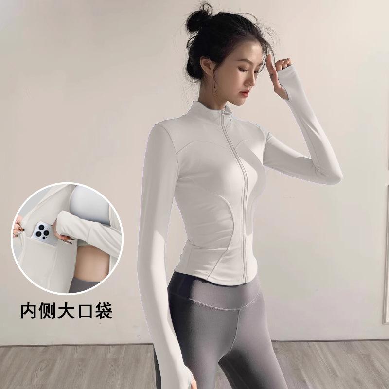 Sunscreen Clothes Spring Quick-drying Clothes Pilates Sports Jacket Women's Yoga Clothes Top Outdoor Fitness Clothes Cover