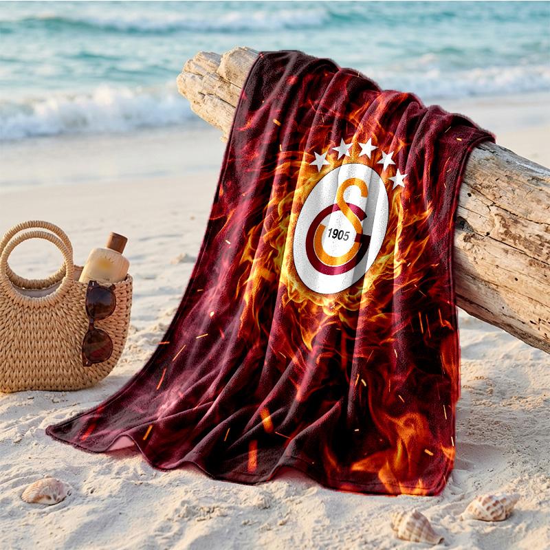 Galatasaray FC Druck Mikrofaser Strandtuch Schnelltrocknend Saugfähig Großes Handtuch für Strand Schwimmen Reisen